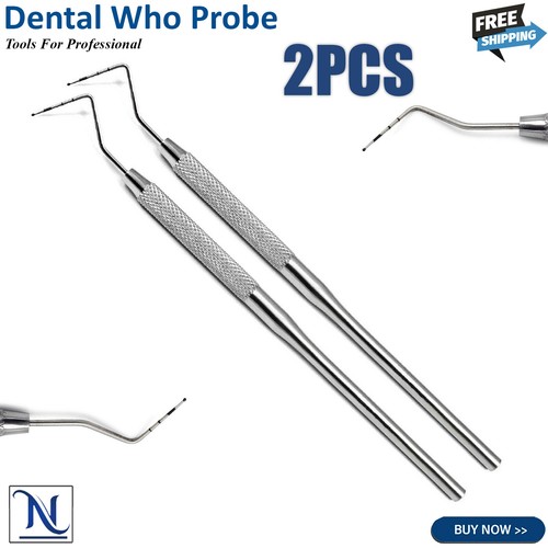 Periodontal Dental Who Probe Color Coded Marking Perio Tooth Depth Instruments - Picture 5 of 9
