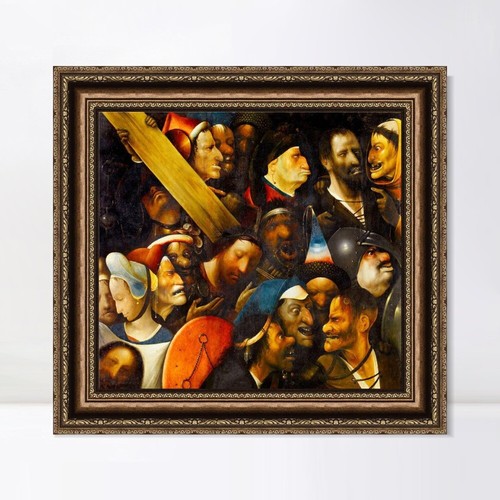 Arte en lienzo enmarcado impresión de giclee El transporte de la cruz #037 por Hieronymus Bosch - Imagen 14 de 16