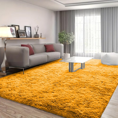 Fluffy Rugs Large Shaggy Rug Bedroom Living Room Anti-Slip Soft Carpet Floor Mat - Picture 68 of 110