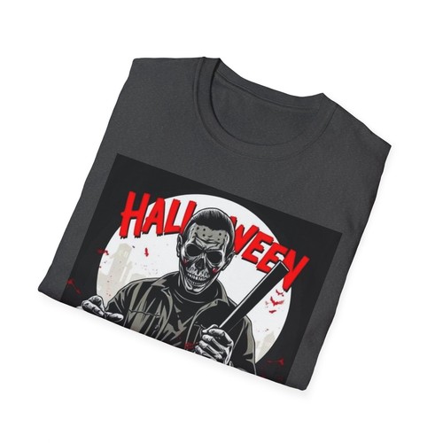 Halloween Horror, 80er Style Nostalgie Unisex Softstyle T-Shirt, Gruselige Grafik - Bild 11 von 15