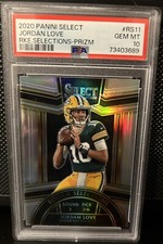 2020 Select Jordan Love Rookie Selections Silver Prizm #RS-11 PSA 10 Gem Mint RC