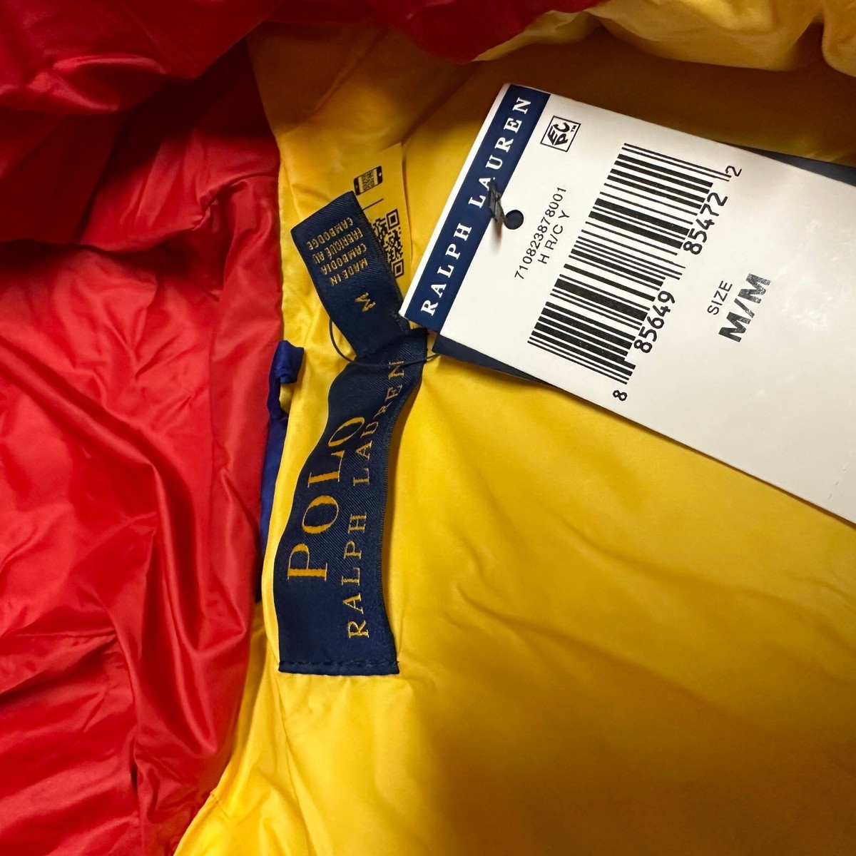 Polo Ralph Lauren ジップアップジャケット　黄色　サイズM Polo Ralph Lauren ジップアップジャケット 黄色 サイズM 90's