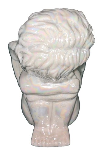 Angel Taper Candle Holders Vintage Pair Holiday Bookends White Cherub - Picture 4 of 12