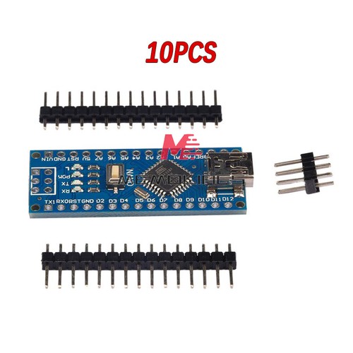 10PCS Nano V3.0 Mini USB ATmega328P-AU 5V 16MHz CH340G Driver For ...