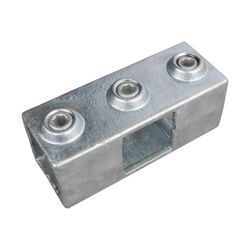 Industrial Handrail Galvanised Mild Steel Square Key Clamp Fittings Box Section - Picture 66 of 121