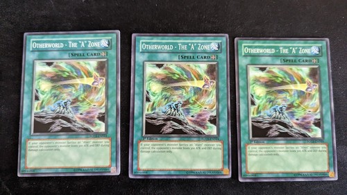 3x Otherworld - The 'A' Zone - FOTB-EN044 - Common - Yugioh Playset - Near Mint - Picture 1 of 2