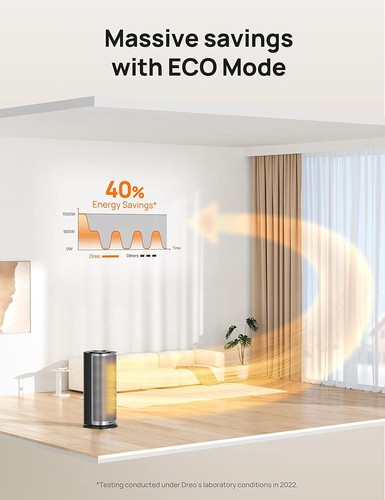 Space Heater 70 ° Oscillation Fast Heating Ceramic Electric W/ Thermostat Remote - Picture 5 of 9