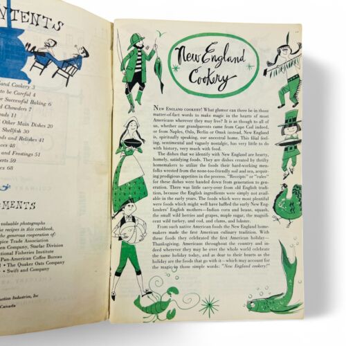 Vintage The New England Cook Booklet - Culinary Arts Institute - 1956 PB - Picture 2 of 5