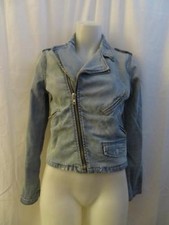 Womens D-id Lt Blue Denim Jacket Size M *