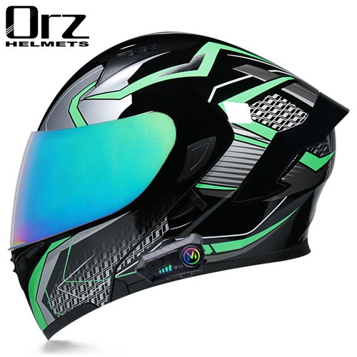 Integral Bluetooth Motorcycle Helmet Double Visor Modular Motorbike Motor Helmet - Bild 17 von 20