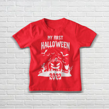 My FIRST HALLOWEEN, Boys or Girls Kids Cute T-Shirt, Perfect Outfit Costume
