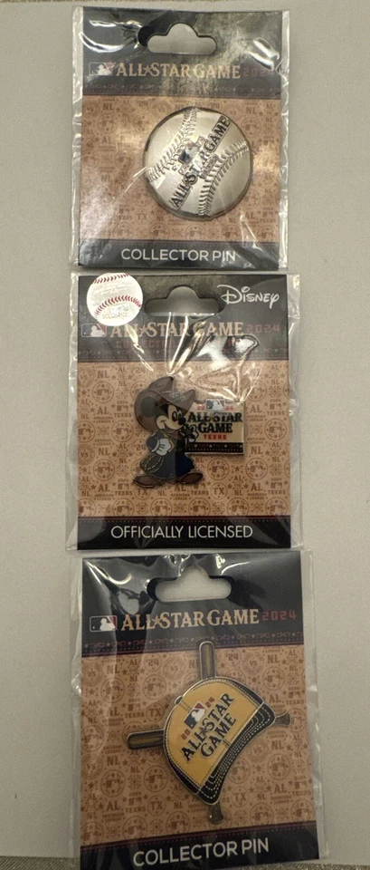 2024 MLB All Star Game Globe Life STADIUM-EXCLUSIVE - 10 Pin Set Rare 🔥 - Image 4 of 4