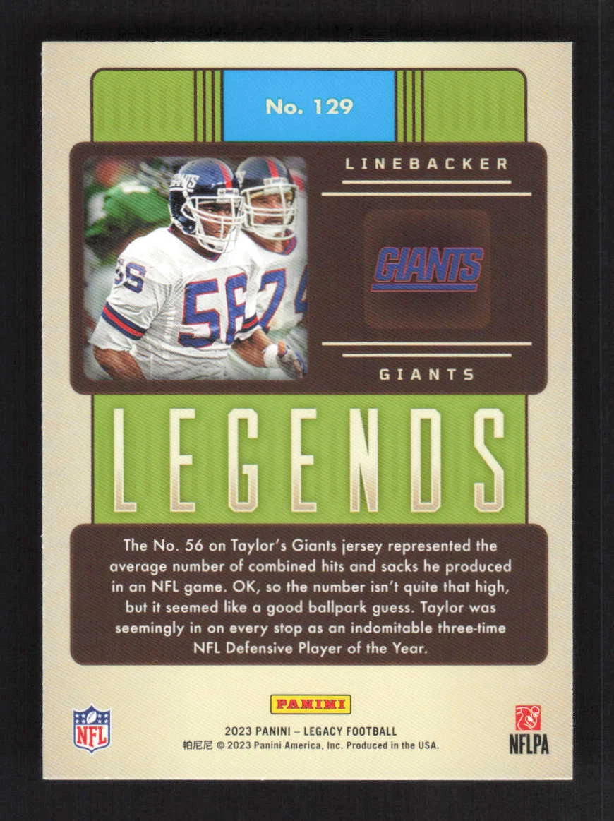 New York Giants Lawrence Taylor NFL legends jersey