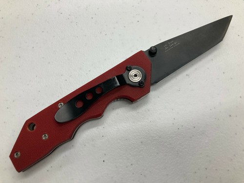 M-TECH Red Folder w/Pocket Clip (Black Plain Edge) Item# MT-1220R - Picture 4 of 11