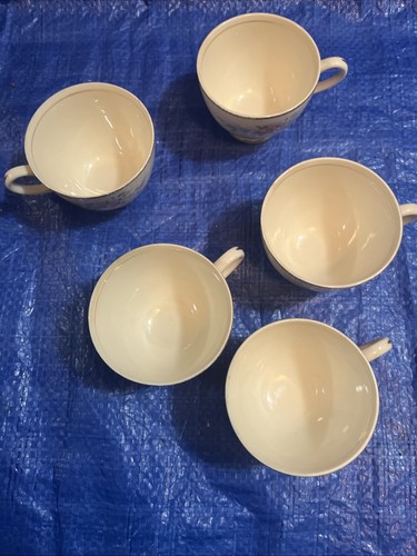 Set di 5 tazze Homer Laughlin Co. guscio d'uovo Nautilus porcellana Made in USA - Foto 11 di 11