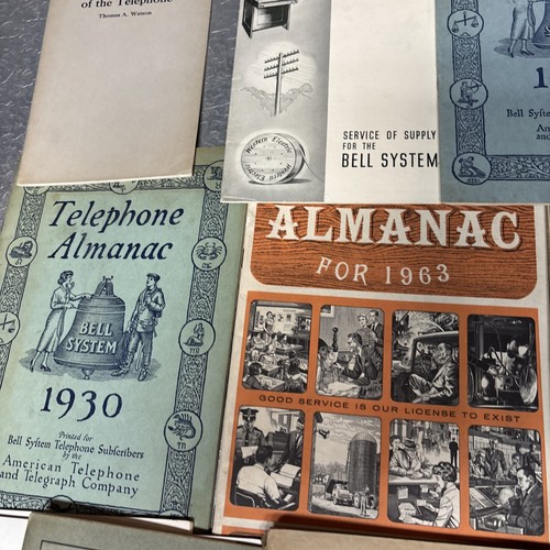 Lot Of 11 Telephone Almanacs 1920-1960 History Of Telephone Magazine - Picture 3 of 6