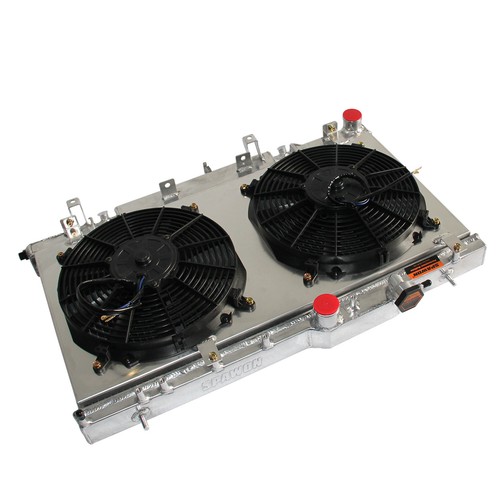 Fit 2003-2007 SUBARU IMPREZA SAAB BAJA 9-2X 2.5L H4 RADIATOR & FAN SHROUD AT MT - Picture 7 of 8