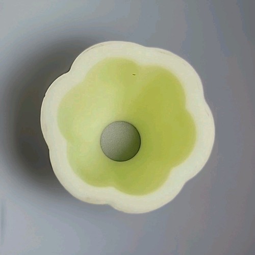 Fenton Custard Satin Hobnail Uranium Glass Fairy Light Lamp Top 3" Replacement - Picture 3 of 6