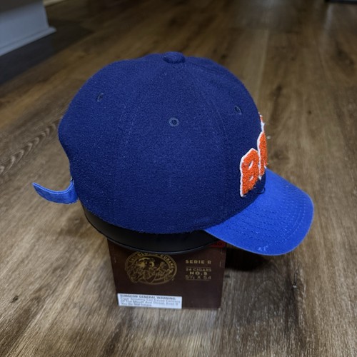 Brave Think Smart Art Hat Baseball Cap Youth Kids Blue Orange Patch Trucker - Picture 4 of 6