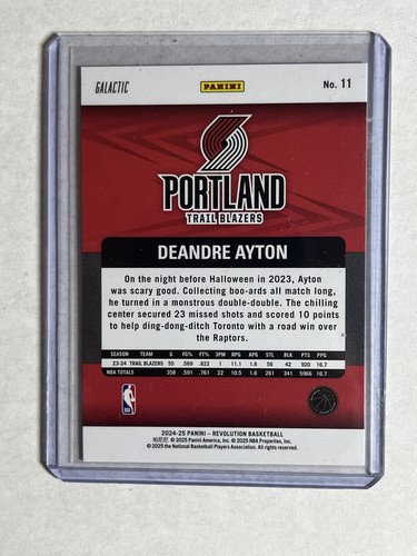 2024-25 Revolution Deandre Ayton Galactic SSP - Picture 2 of 2