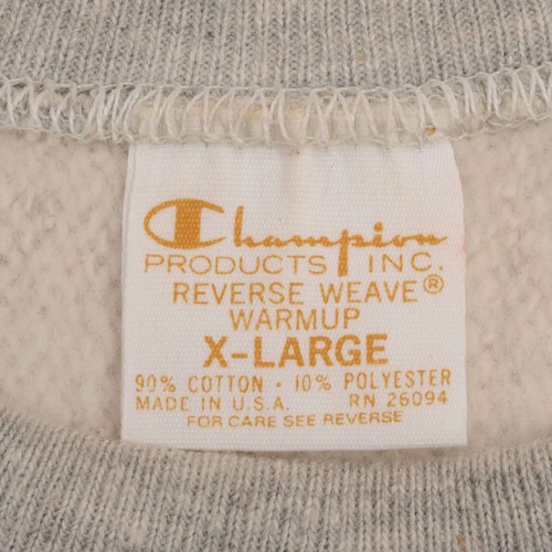 VINTAGE CHAMPION P.U.H.S SYSTEM REVERSE WEAVE SWEATSHIRT 1970S XL MADE IN USA - Picture 4 of 8