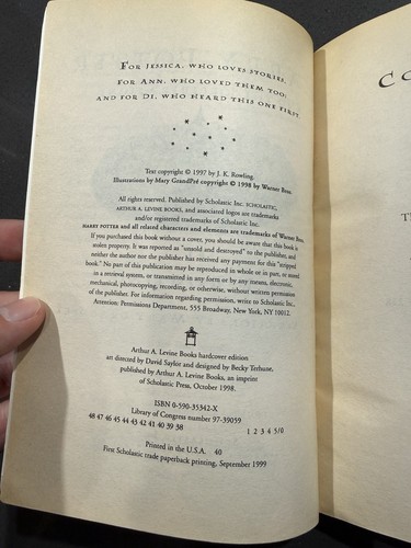 Harry Potter First Edition Paperback Scholastic Set of 5 Books - Picture 16 of 23