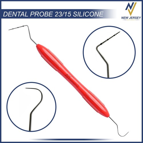 Dental Explorer-Probe 23/15UNC Silikongriff, hochwertige Dentalinstrumente - Bild 5 von 11
