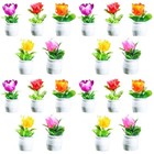 4 PCS Miniatur Garten Deko Winzige Hausminiaturen Miniatur-Hausaccessoires