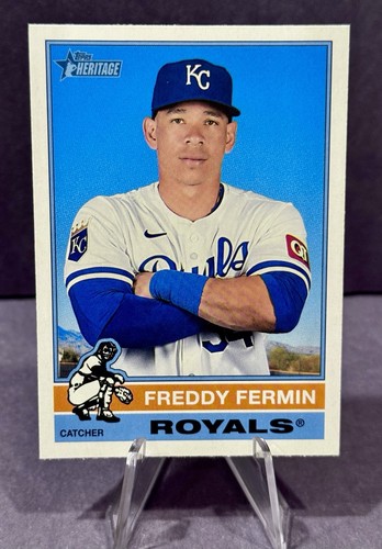2025 Topps Heritage Freddy Fermin High Number Short Print #466