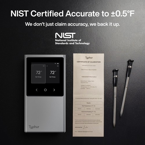 Sync WiFi Wireless Meat Thermometer Digital, 2 Probes, Smart Base, LCD Displa... - Picture 6 of 7