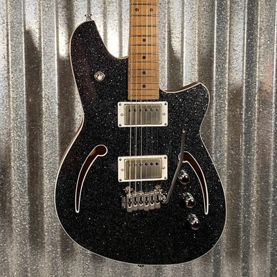 Reverend Kingbolt Air HH Black Sparkle Semi Hollow Guitar #70944