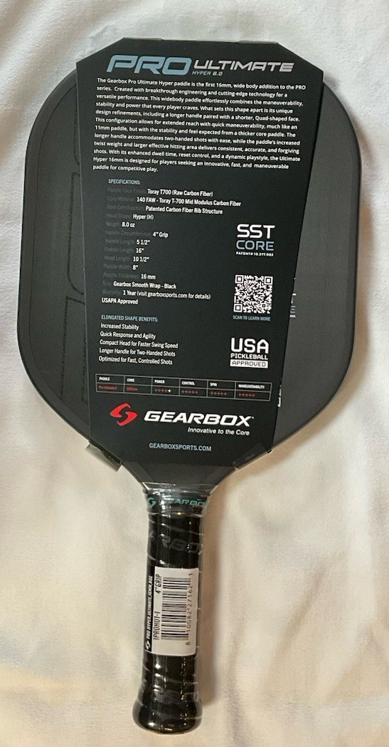 NEW Gearbox Pro Ultimate Hyper 16mm Pickleball Paddle | eBay