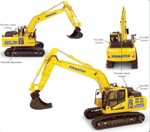 UNIVERSAL HOBBIES, KOMATSU HB215 LC3 ibrido, 1/50, UH8135 - Foto 2 di 2