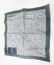 Peter Millar Print Pocket Square Mens Size One Size GREY/GREEN 01213027 New