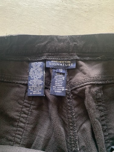 Vintage 90s Corduroy Black Flare Pants - Picture 3 of 5