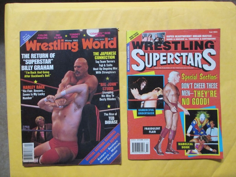 WINTER 1982 WRESTLING WORLD BILLY GRAHAM CV + WRESTLING SUPERSTARS FALL 1984