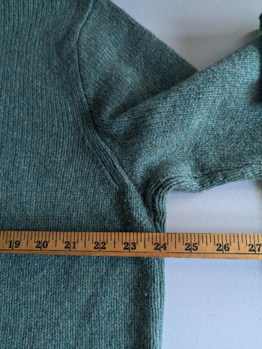 Suéter De Colección Polo Ralph Lauren Lana Merino Angora Conejo XL 90s Preppy Verde Suave - Imagen 8 de 10