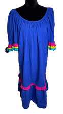 Vintage Appel Nightgown house dress leisure wear Ruffled sleeve XL