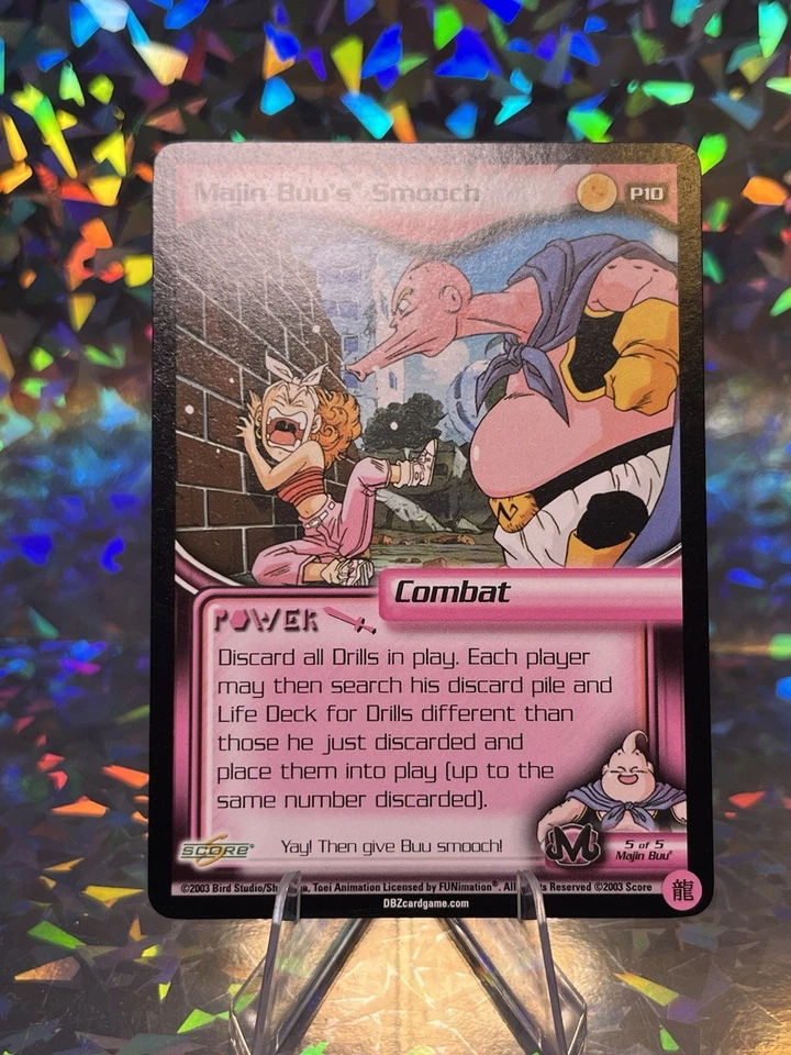 Dragon ball z ccg promo Majin Buu's Smooch P10 DBZ HTF BUU Saga LP - Image 2 of 3