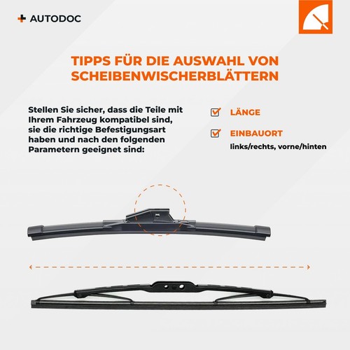 SWF Original Spoiler Scheibenwischer für VW Golf IV Schrägheck (1J1) POLO (6N2) - Bild 5 von 11