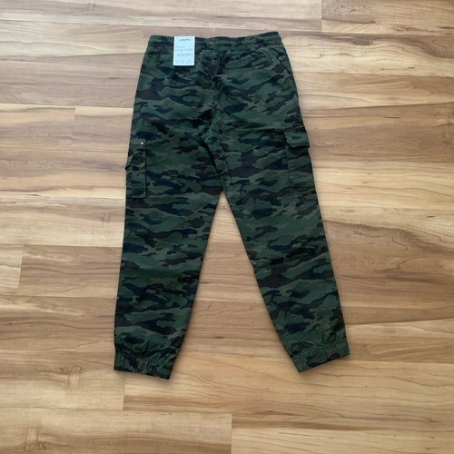 Sonoma Pull On Cargo Jogger Green Camo Boys Size Medium Husky Pants New - Picture 3 of 9