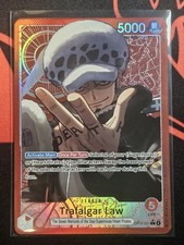 Trafalgar Law OP14-001 ALT ART Leader L - THE AZURE SEA'S SEVEN One Piece TCG