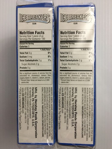 ICE BREAKERS Cool Mint Chewing Gum Candy 12/15 Sticks (180 Pieces) 2 Packages - Picture 10 of 15