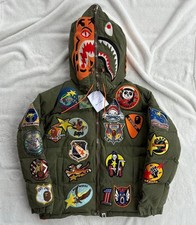 Bape x ReadyMade Tiger Shark Multi Patch Down Parka - XL-2XL - MSRP 7700 - New