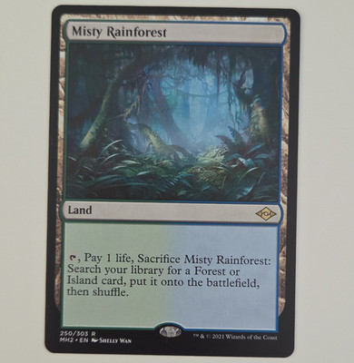 MTG Misty Rainforest Modern Horizons 2 #250/303 Rare Borderless