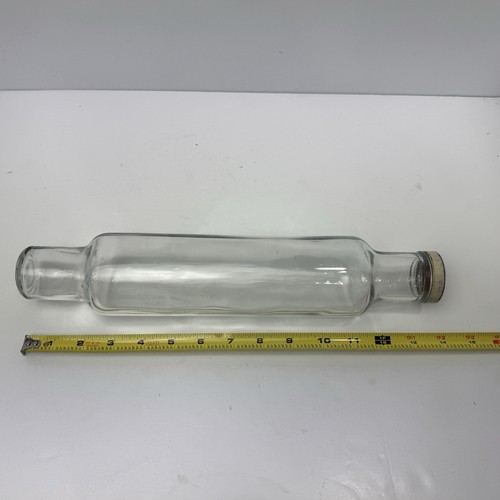 Rodillo de vidrio transparente Roll Rite Good Housekeeping vintage con tapa de metal - Imagen 6 de 6