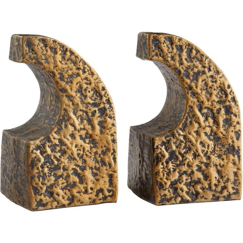 Cyan Design 11654 Apostrophe 5 X 5 inch Antique Brass Bookends - Picture 3 of 4