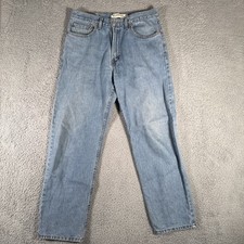 Vintage Levis 550 Jeans Men 34x32 34x30 Relaxed Light Wash Y2K 90s READ HOLE