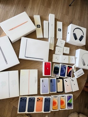 Apple Empty Box Lot iPhone AirPods MacBook iPad Watch Original Packaging