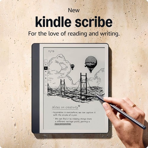 Kindle Scribe (16GB) 2024 10.2" Display E-Ink - Tungsten Writing Bundle - Picture 2 of 7
